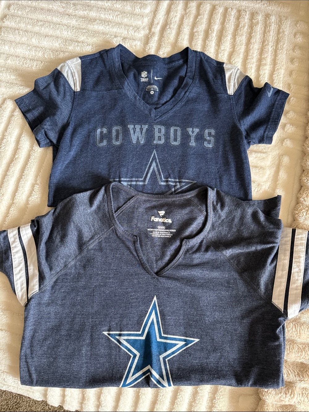 Nike & Fanatics Navy Dallas Cowboys Tee Bundle Size Medium